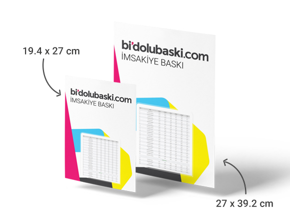 2025 İmsakiye Baskı Bidolubaskı'da