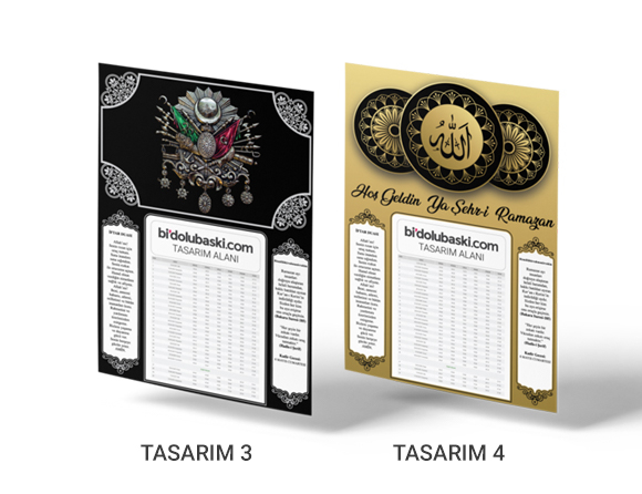 2025 İmsakiye Baskı Bidolubaskı'da