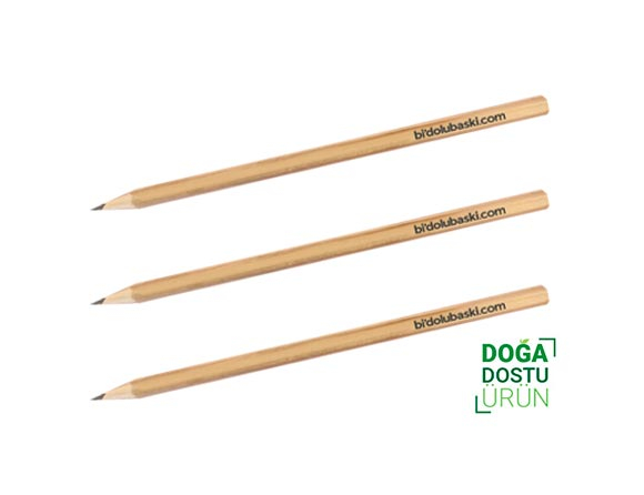 Baskılı Promosyon Naturel Kurşun Kalem Bidolubaskı'da