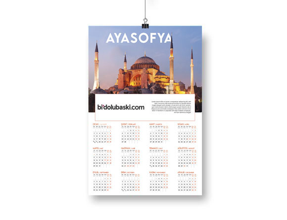 Poster Duvar Takvimi 2025 Bidolubaskı'da