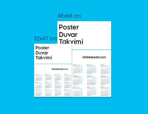 Poster Duvar Takvimi 2025 Bidolubaskı'da