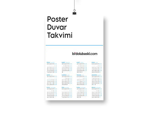 Poster Duvar Takvimi 2025 Bidolubaskı'da
