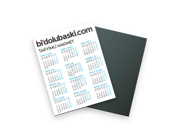 2023 Takvimli Magnet Baskı Bidolubaski.com'da