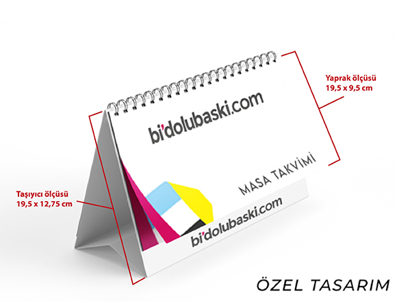Spiralli Masa Takvimi Online Siparişle Bidolubaskı'da