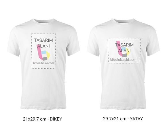 Unisex Tişört Baskı Online Siparişle Bidolubaskı'da