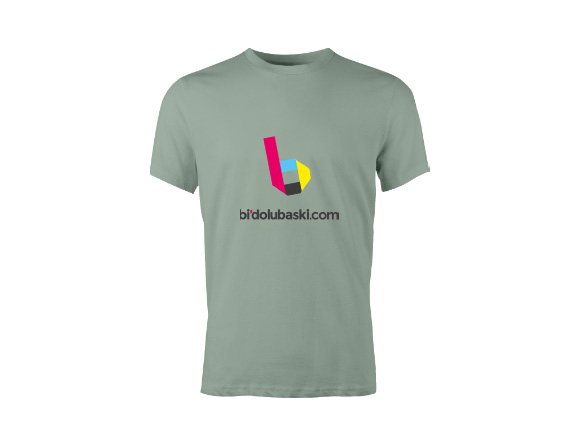 Su Yeşili Renk Unisex Tişört Baskı Bidolubaskı'da!