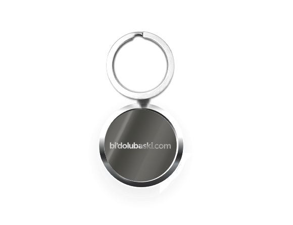 Metal Oval Anahtarlık Bidolubaskı'da!