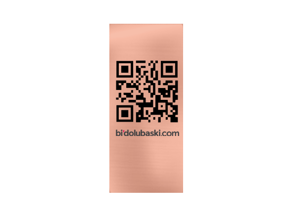 Metal QR Kod Menü Bidolubaskı'da!