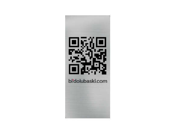 Metal QR Kod Menü Bidolubaskı'da!