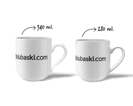 Oval Kupa Bardak Baskı Bidolubaskı'da