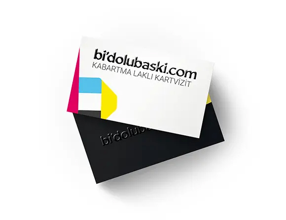 Ekspres Baskı Kabartma Laklı Kartvizit Bidolubaskı'da!