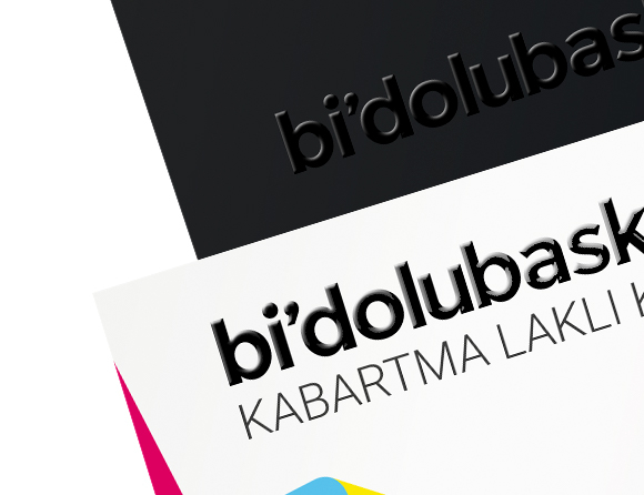 Ekspres Baskı Kabartma Laklı Kartvizit Bidolubaskı'da!