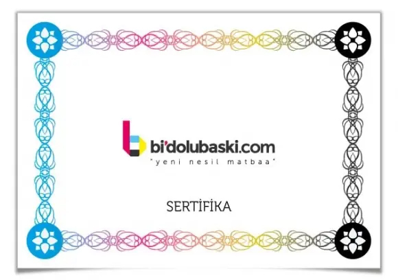 Ekspres Sertifika Baskı Bidolubaskı'da!