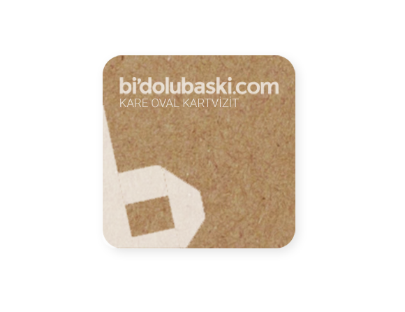 Ekspres Kare Oval Kesim Kartvizit Bidolubaskı'da!